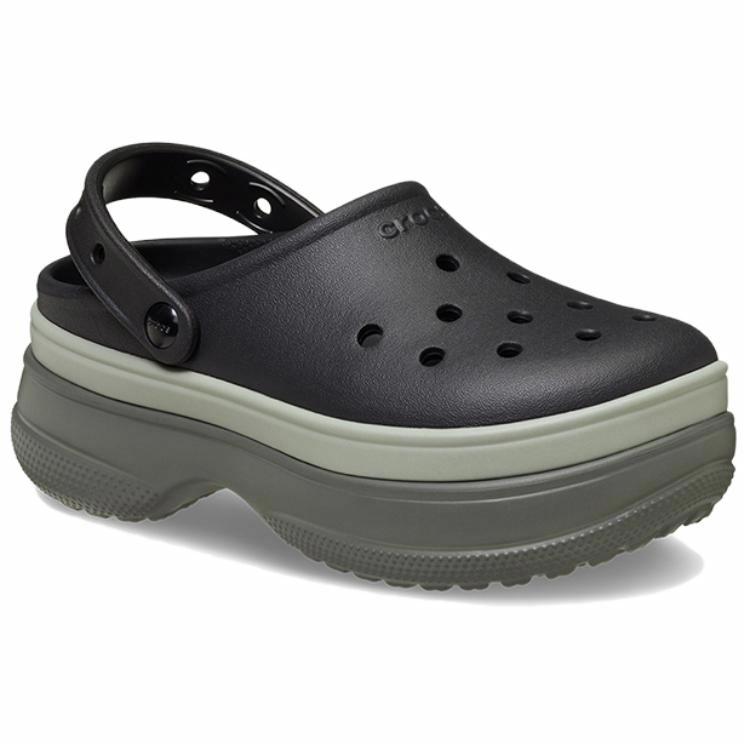 Lookbook Crocs Classic Stacked Clog 'Black' 211355-001