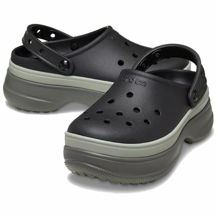 Shop Crocs Classic Stacked Clog 'Black' 211355-001