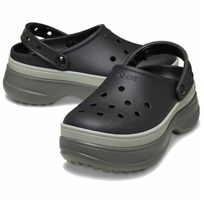Crocs Classic Stacked Clog 'Black' 211355-001 Shop Crocs Classic Stacked Clog 'Black' 211355-001