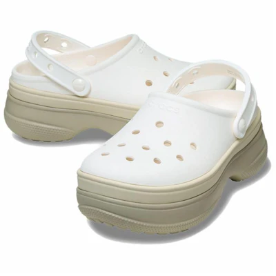 Crocs Classic Stacked Clog 'Chalk' 211355-0WV Lookbook Crocs Classic Stacked Clog 'Chalk' 211355-0WV