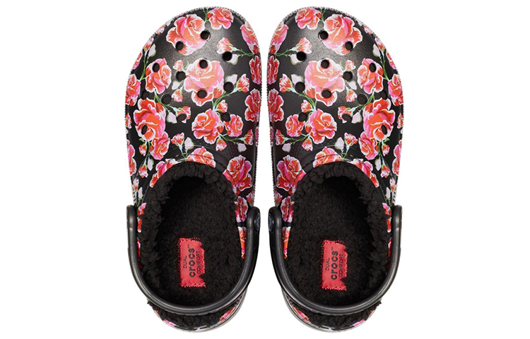 Details for Crocs Classic Stay Warm Gezellig Sport Unisex Zwart Rood Sandalen ''Zwart Rood'' 205324-643