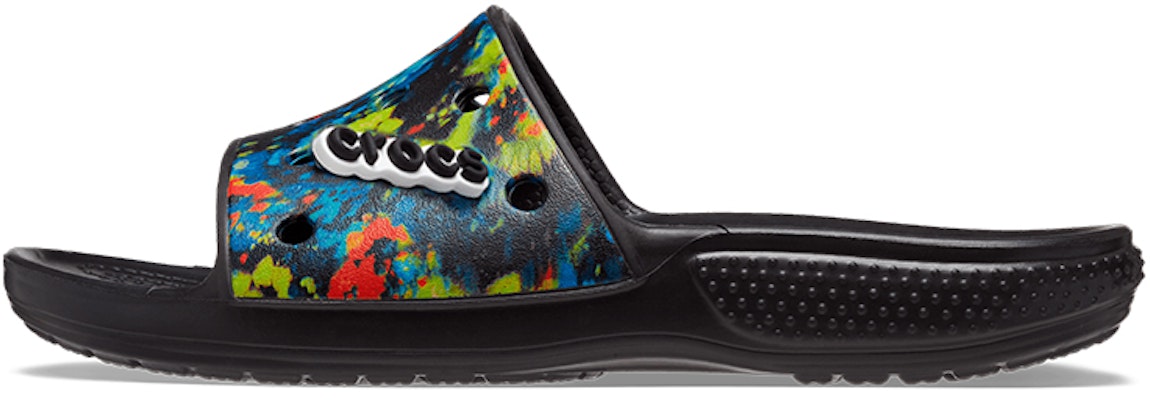 Crocs Classic Tie-Dye Graphic Slide 'Black' 206520-988 Buy Crocs Classic Tie-Dye Graphic Slide 'Black' 206520-988