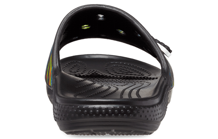 Details for Crocs Classic Tie-Dye Graphic Slide 'Negro' 206520-988