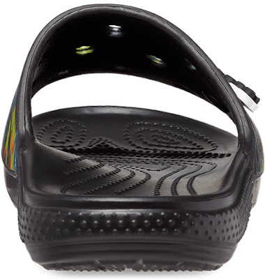 Crocs Classic Tie-Dye Graphic Slide 'Black' 206520-988 Details for Crocs Classic Tie-Dye Graphic Slide 'Black' 206520-988