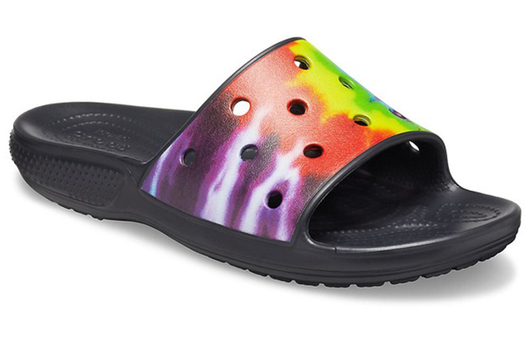 Lookbook Crocs Classic Corak Tie Dye Kasut Kasual Hitam 206520-90H