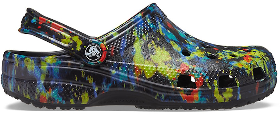 Crocs Classic Tie Dye Pattern Crocs Beach Unisex Denim Blue Sandals 205453-4SW Order Crocs Classic Tie Dye Pattern Crocs Beach Unisex Denim Blue Sandals 205453-4SW