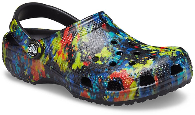 Crocs Classic Tie Dye Pattern Crocs Beach Unisex Denim Blue Sandals 205453-4SW Lookbook Crocs Classic Tie Dye Pattern Crocs Beach Unisex Denim Blue Sandals 205453-4SW