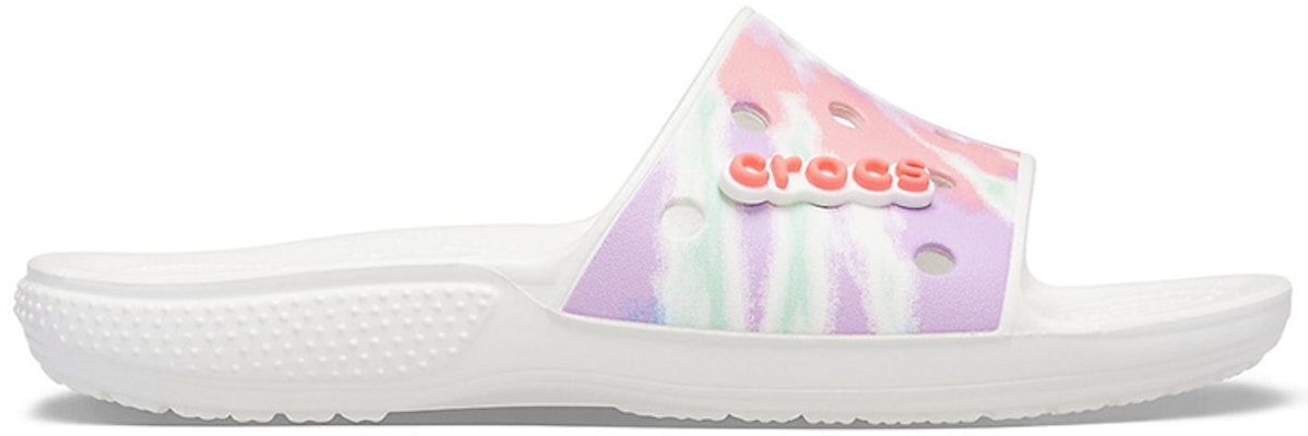 Crocs Classic Tie Dye Pattern Slippers Multi-Color 206520-6SN Order Crocs Classic Tie Dye Pattern Slippers Multi-Color 206520-6SN