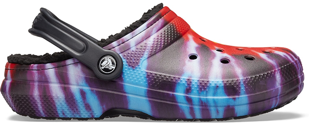Crocs Classic Tie Dye Stay Warm Cozy Crocs Sports Slippers Unisex Purple Red 206341-988 Order Crocs Classic Tie Dye Stay Warm Cozy Crocs Sports Slippers Unisex Purple Red 206341-988