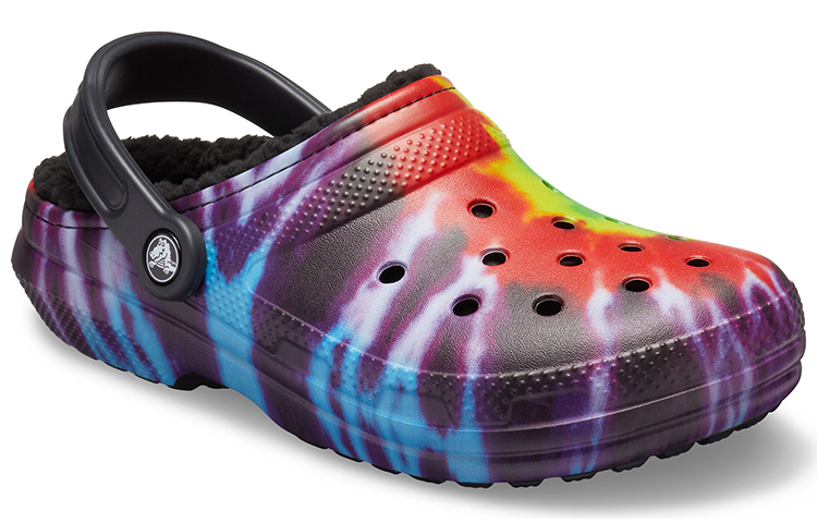 Lookbook Crocs Classic Tie Dye Hangat Selesa Crocs Sukan Selipar Unisex Ungu Merah 206341-988