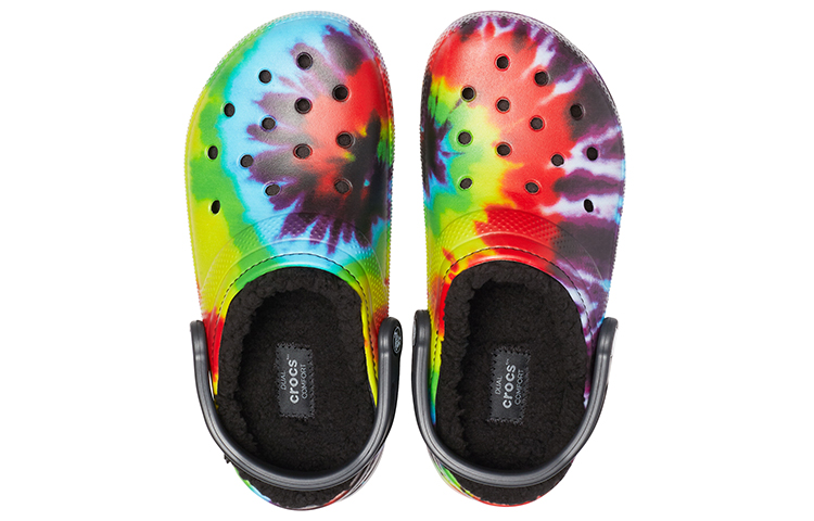 Purchase Crocs Classic Tie Dye Hangat Selesa Crocs Sukan Selipar Unisex Ungu Merah 206341-988