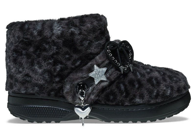 Crocs Classic Unfurgettable Boot Black Leopard 212386-0CU