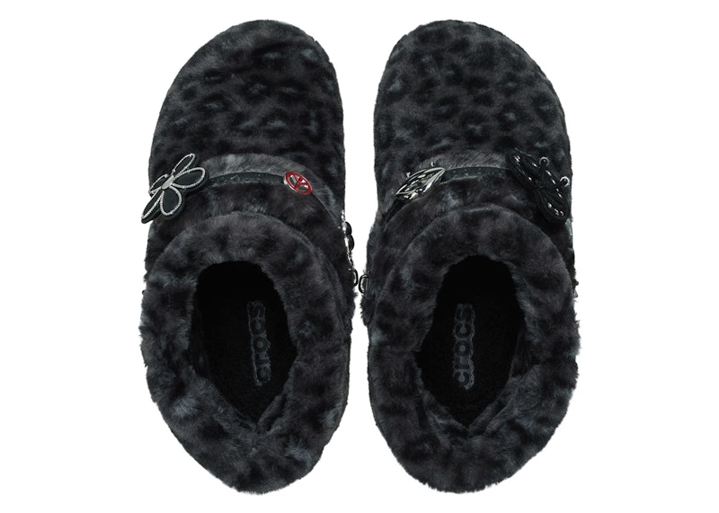 Order Crocs Classic 黑色豹纹Unfurgettable靴子 212386-0CU