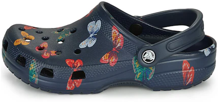 Crocs Classic Vacay Vibes Butterfly Clogs 'Navy Multi' 206375-92Z Crocs Classic Vacay Vibes Butterfly Clogs 'Navy Multi' 206375-92Z