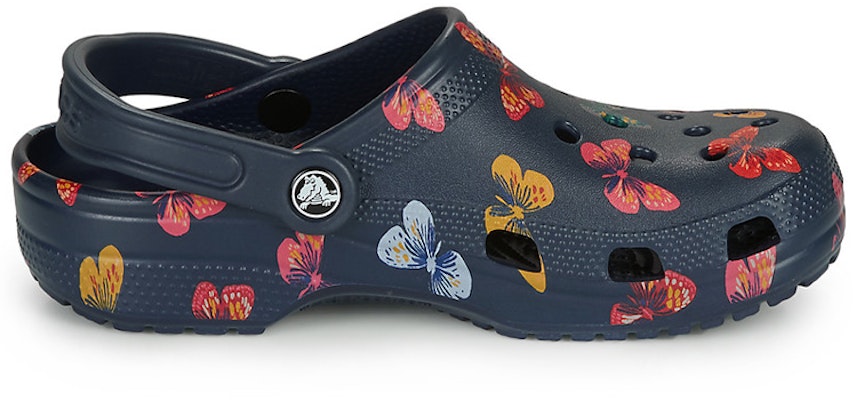 Crocs Classic Vacay Vibes Butterfly Clogs 'Navy Multi' 206375-92Z Order Crocs Classic Vacay Vibes Butterfly Clogs 'Navy Multi' 206375-92Z