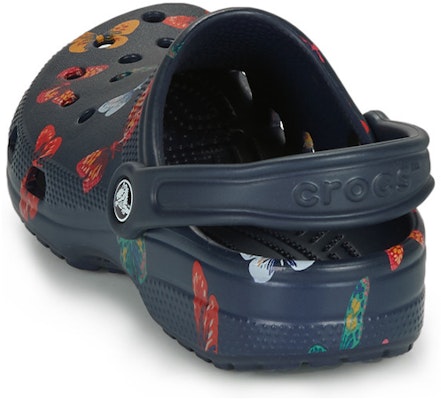 Crocs Classic Vacay Vibes Butterfly Clogs 'Navy Multi' 206375-92Z Details for Crocs Classic Vacay Vibes Butterfly Clogs 'Navy Multi' 206375-92Z