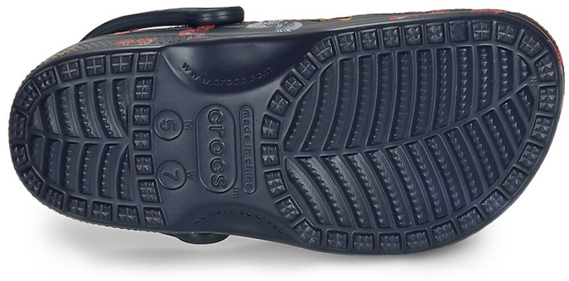 Crocs Classic Vacay Vibes Butterfly Clogs 'Navy Multi' 206375-92Z Sizing Crocs Classic Vacay Vibes Butterfly Clogs 'Navy Multi' 206375-92Z