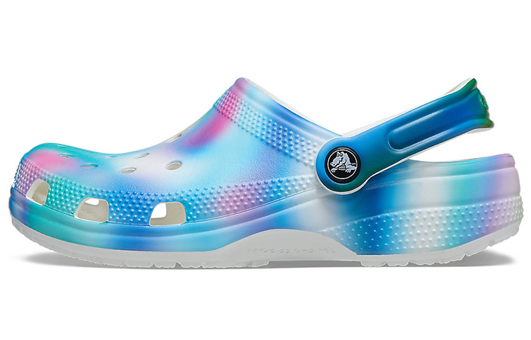 Crocs Colorful Crocs Beach Unisex Multi-Color White Sandals