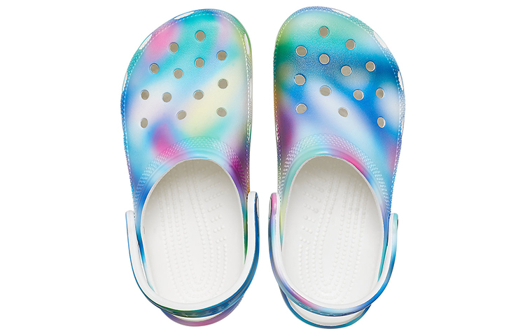 Crocs Colorful Crocs Beach Unisex Multi-Color White Sandals 圖 4