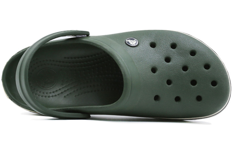 Shop Crocs Crocband "深绿色" 洞洞鞋 11016-34K