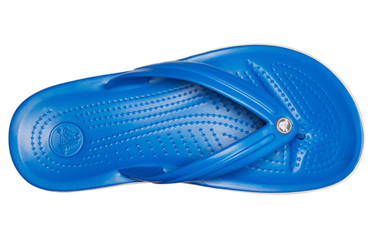 Shop Crocs Crocband Beach Flip-Flops Bright Blue 11033-4KG
