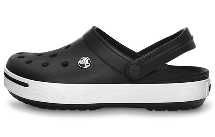 Crocs Crocband Beach Sandals Unisex Black White 11989-060