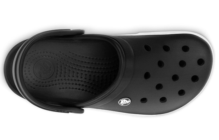 Shop Crocs Crocband Beach Sandals Unisex Black White 11989-060
