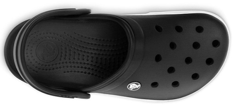 Crocs Crocband Beach Sandals Unisex Black White 11989-060 Shop Crocs Crocband Beach Sandals Unisex Black White 11989-060