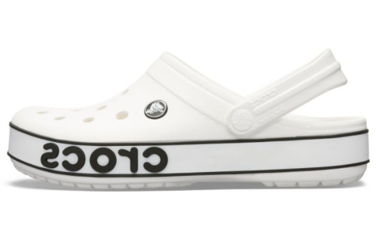 Crocs Crocband Bold Logo Clog White Sandals 206021-103