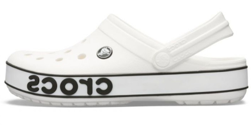 Crocs Crocband Bold Logo Clog White Sandals 206021-103 Buy Crocs Crocband Bold Logo Clog White Sandals 206021-103
