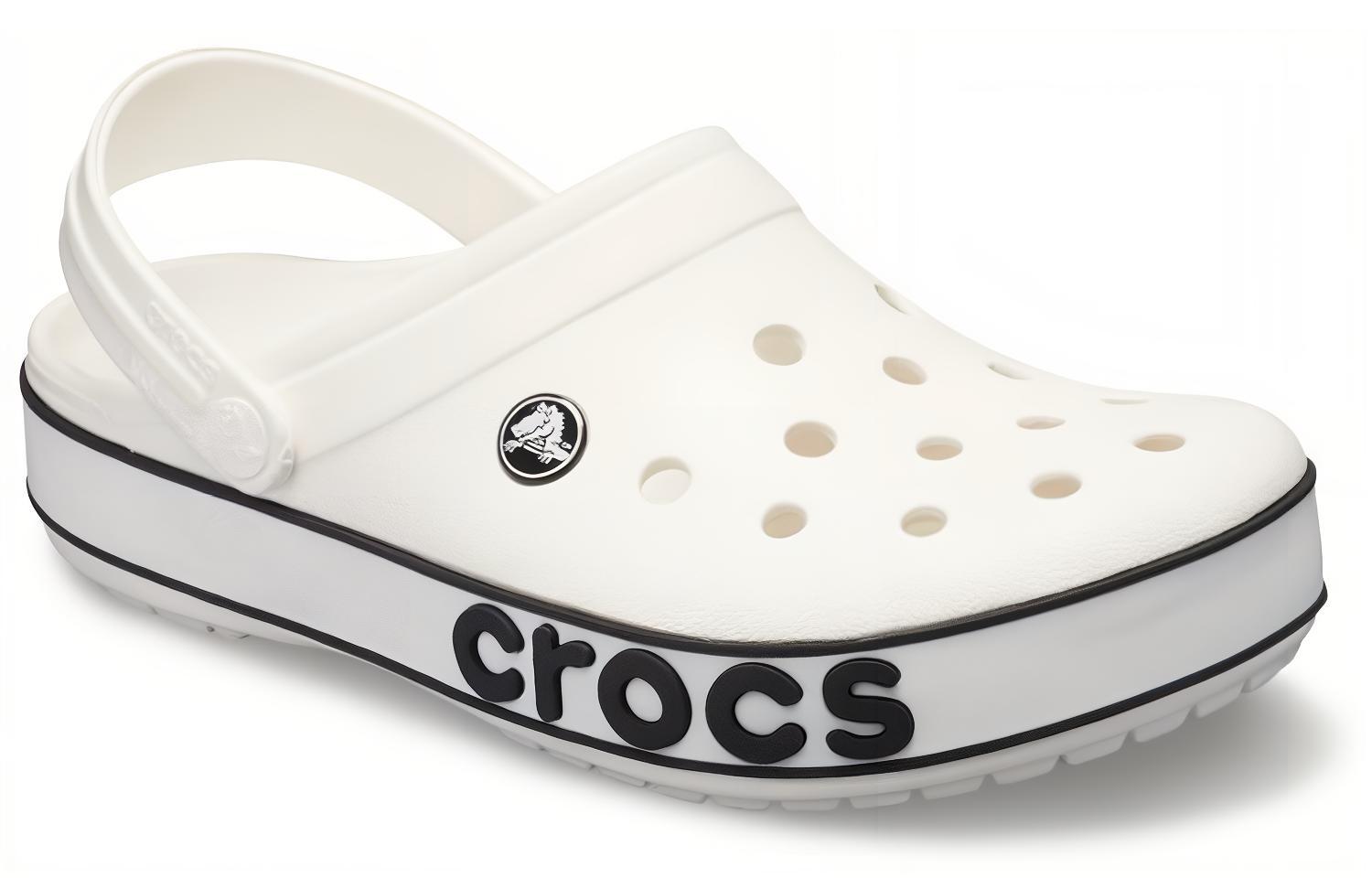 Crocs Crocband Bold Logo Clog White Sandals 圖 2