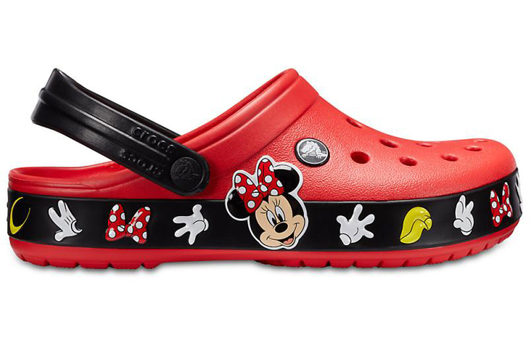 Order Crocs Crocband Mickey Mouse Sandalen Unisex Rot Schwarz Rutschfest 204936-90H