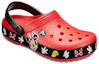 Lookbook Crocs Crocband Mickey Mouse Sandalen Unisex Rot Schwarz Rutschfest 204936-90H