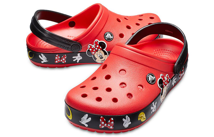 Shop Crocs Crocband Mickey Mouse Sandalen Unisex Rot Schwarz Rutschfest 204936-90H