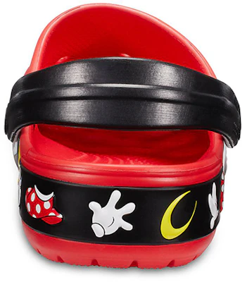 Crocs Crocband Mickey Mouse Sandalen Unisex Rot Schwarz Rutschfest 204936-90H Details for Crocs Crocband Mickey Mouse Sandalen Unisex Rot Schwarz Rutschfest 204936-90H