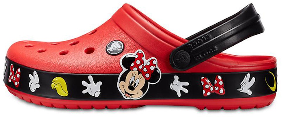 Crocs Crocband Cartoon Mickey Mouse Wear-Resistant Unisex Red Black Sandals 'Red Black' 204936-90H Buy Crocs Crocband Cartoon Mickey Mouse Wear-Resistant Unisex Red Black Sandals 'Red Black' 204936-90H
