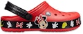Crocs Crocband Cartoon Mickey Mouse Wear-Resistant Unisex Red Black Sandals 'Red Black' 204936-90H