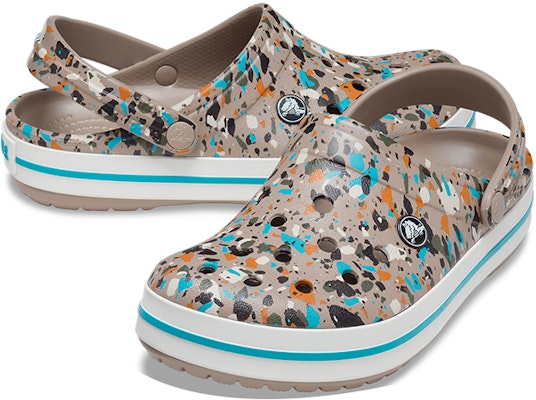 Crocs卡駱馳 Crocband 休閒洞洞涼鞋 男女同款 棕彩 Shop Crocs卡駱馳 Crocband 休閒洞洞涼鞋 男女同款 棕彩
