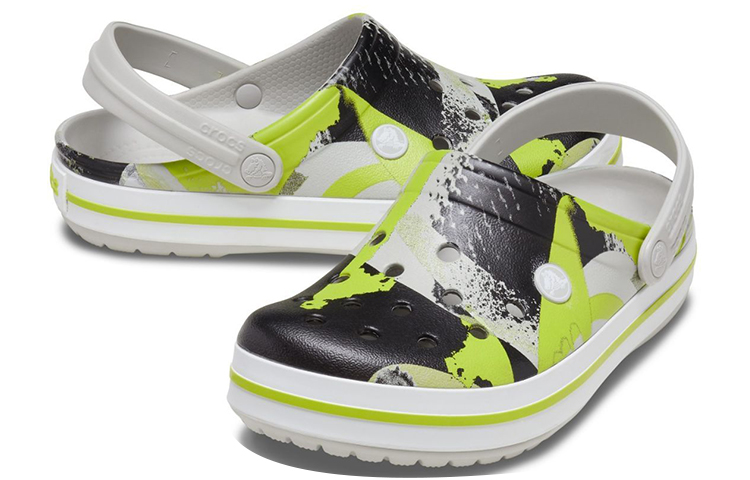 Shop Crocs Crocband Unisex Sandalen Weiß Schwarz Grün Langlebig Casual 206593-1DU