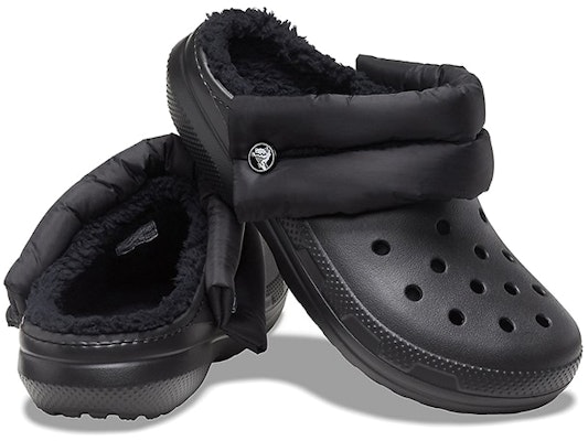 Crocs Crocband 經典百搭 蓬蓬暖棉洞洞拖鞋 黑色 Shop Crocs Crocband 經典百搭 蓬蓬暖棉洞洞拖鞋 黑色