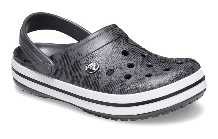 Lookbook Crocs Crocband Clogs 'Grey Black' 206474-02W