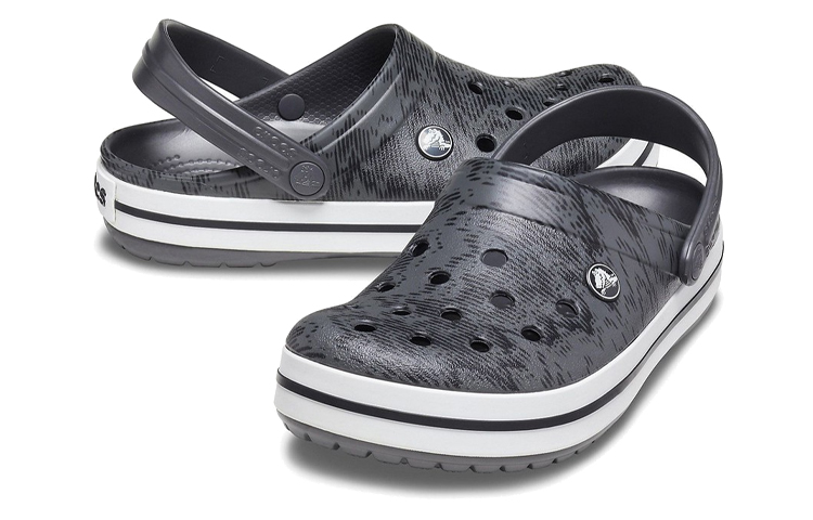 Shop Crocs Crocband Clogs 'Grey Black' 206474-02W
