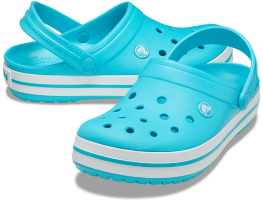 Crocs Crocband Clogs 'Light Blue' 11016-4SL Shop Crocs Crocband Clogs 'Light Blue' 11016-4SL