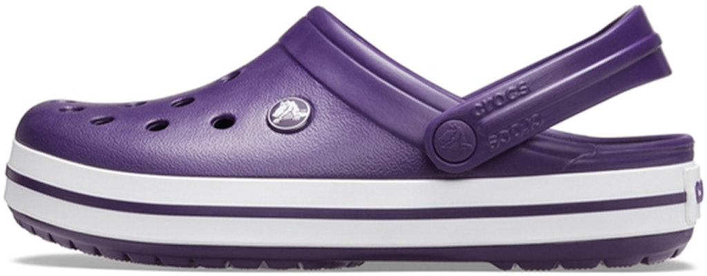 Crocs Crocband Clogs 'Purple White' 11016-55Y Buy Crocs Crocband Clogs 'Purple White' 11016-55Y