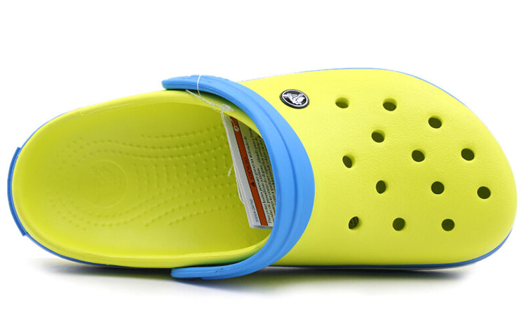 Lookbook 卡駱馳 Crocband 沙灘休閒洞洞運動涼鞋 草綠藍