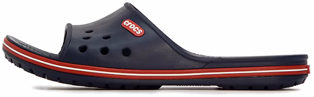 Crocs Crocband Crocs Black Unisex Sandals 'Dark Blue Red' 204108-4CC Crocs Crocband Crocs Black Unisex Sandals 'Dark Blue Red' 204108-4CC