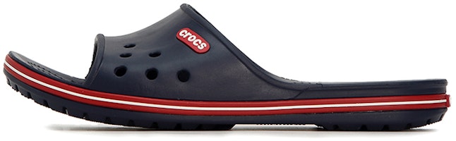 Crocs Crocband Crocs Black Unisex Sandals 'Dark Blue Red' 204108-4CC Crocs Crocband Crocs Black Unisex Sandals 'Dark Blue Red' 204108-4CC