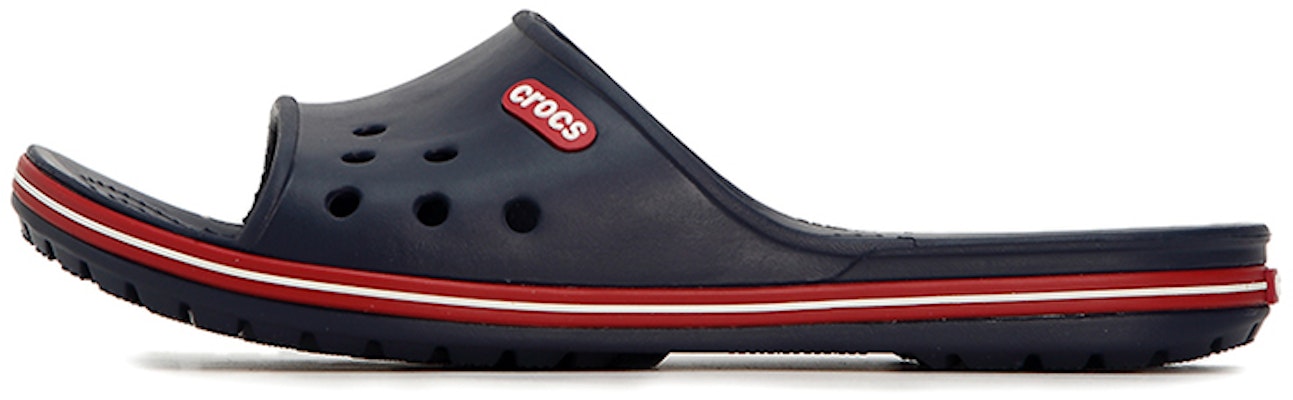 Crocs Crocband Crocs Black Unisex Sandals 'Dark Blue Red' 204108-4CC Buy Crocs Crocband Crocs Black Unisex Sandals 'Dark Blue Red' 204108-4CC