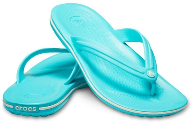 Crocs Crocband Flip Flip-Flops Blue Unisex 11033-4DY Lookbook Crocs Crocband Flip Flip-Flops Blue Unisex 11033-4DY
