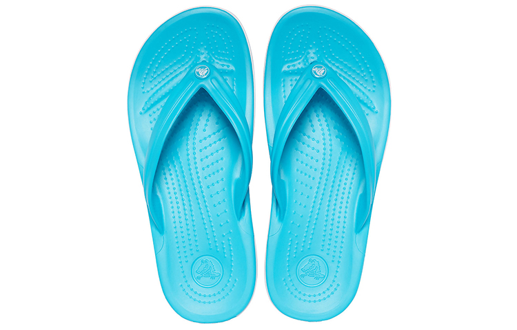 Shop Crocs Crocband Flip Flops 'Digital Aqua' 11033-4SL